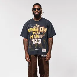 T-shirt da uomo RRR 123 High Street girocollo 1: 1 T-shirt a maniche corte con stampa persone Vintage grigio 1 taglia 2 3