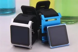 الساعات التي تعمل على تشغيل الجمال الثاني من الجيل الثاني إدراج حزام معصم الساعات المعدنية المصنوعة من الألومنيوم لأبلال Apple iPod Nano 6th Generation Cover