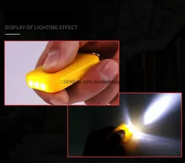 Lanterna de LED de energia solar Night 3 LED com bateria recarregável Mini chaveiro Lanternas multicoloridas lâmpada de tocha