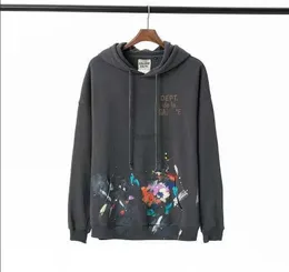 Yeni Erkek Tasarımcı Galerileri Hoodies Depts Hoody Luxury Hoodies Pullover Sweatshirtler Gevşek Uzun Kollu Kapşonlu Jumper Kadın Moda Sokak Giydirme Aşıkları S-2XL