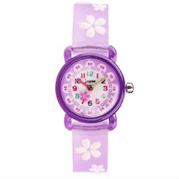 JNEW Orologio al quarzo di marca per bambini Loverly Cartoon Ragazzi Ragazze Studenti Orologi Cinturino in silicone Color caramella Orologi da polso Cute Childre309t