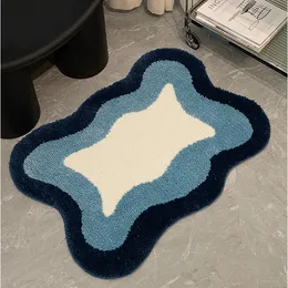 Homaxy Shaggy Chenille Bath Mat Absorbent Quick Dry Floor Decoration Shower  Pad Soft Thick Plush Carpet Anti-Slip Bathroom Rug