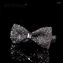 Papillon Confezione regalo Moda uomo coreano Bling Party Strass Papillon per matrimonio Cravatta Farfalla Gravata