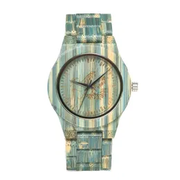 SHIFENMEI Brand Mens Watch Colorful Bamboo Fashion Atmosphere Watches Environment Protection Simple Quartz Wristwatches270O