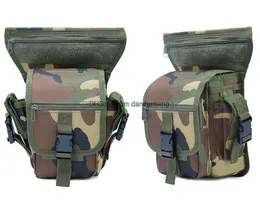 Tactical molle Waist Bags Unisex Canvas Camping Cycling Waistpack Sports Leg pack pouch Outdoor waistbags Traveling Hip Bag