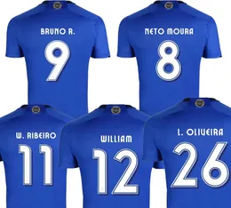 23-24 Home Cruzeiro Thai Quality قمصان كرة القدم Yakuda المحلية على الإنترنت 9 Bruno.r 11 W.Ribeiro 12 William 8 Neto Romulo Wear