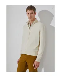 남성 재킷 로로 피아나 가을 비즈니스 캐주얼 흰색 코트 재킷 탑