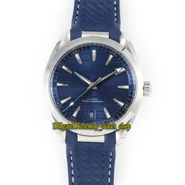 SSS Factory Aqua Terra 150m Series 220 12 41 21 03 001 Blue Dial 8900 Mecânico Automático Relógios Masculinos 316L-Caixa de Aço Sport Watc254Z