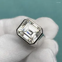 クラスターリングピルミアナカスタムデザインS925シルバー設定15ct D VVSIモイサナイトメンリングファッションウェディングバンドエンゲージメントジュエリー