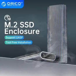 LASAPPARATUUR ORICO STUMENTO STUMENTO ALLUMINIO M2 NVME NVME SSD RECOLO 10GBPS PCIE TIPO C M.2 CASO SSD NVME M Tasto Supporto Custodia a stato solido UASP UASP