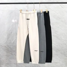 23FW Sonbahar Kış ABD Akın Baskı Logo Pantolon Pantolon Sıradan Erkekler Kadın Terry String Joggers Sweatpants