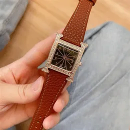 Couple must-have watches bright color strap surrounds the unique H shape Imported multifunctional quartz movement306l261L