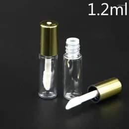Liquid Soap Dispenser 5-20pcs X 1.2ml Mini Plastic Empty Transparent Lip Gloss Tube Bottle Container PET