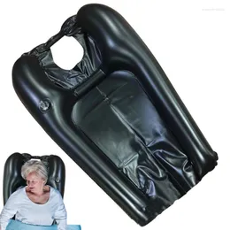 Badtillbehör Set hårtvättbricka Uppblåsbar schampo bassäng bärbar skål för rullstol äldre sängliggande ingen böjning ner