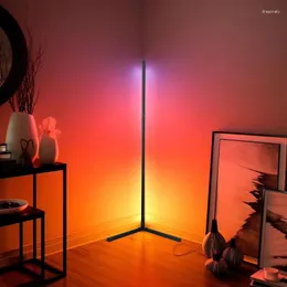 Floor Lamps Lamp RGB Illusion Living Room Bedroom Atmosphere WIFI Bluetooth Corner Light Music Rhythm Pickup