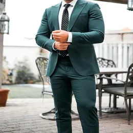 Bonito verde escuro padrinhos ternos nova moda desgaste do noivo ternos de casamento para homens slim fit noivo smoking para homem calças jaqueta183y