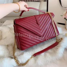 Wallets Luxury Designer Envelope Bags College Totes Plain Synthetic Leather Chain Top Handle tote bag Interior Zipper Pocket Women279x