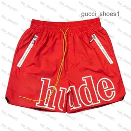 3A Designer masculino RH limitado rhude shorts de natação de verão curto na altura do joelho calças esportivas de rua para treino de praia masculino cintura elástica