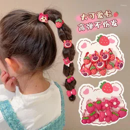 Hair Accessories H09 Little Girl's Lovely Ties Infant Baby Binding Rubber Elastic Bands Cartoon No Injury Girl Accessoires