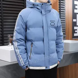 Jaqueta masculina Parka marca clássica casual masculina jaqueta de inverno ao ar livre casaco neutro à prova de vento e quente