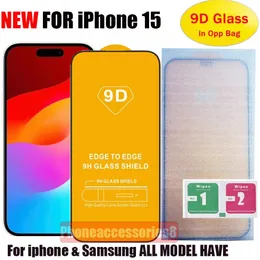 9Dフルカバー強化ガラス電話スクリーンプロテクター15 14 13 12 MINI PRO 11 XR XS MAX SAMSUNG GALAXY A15 A25 A35 A55 A05 A05S S23FE A14 A24 A34 A54 A52 A23 A2222222222222222222222222222222222234A