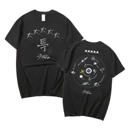 티셔츠 KPOP 2023 NEW Stray Kids 5star Hyunjin 남자/여자 Haruku Tshirt round neck 짧은 슬리브 캐주얼 유니니스 섹스 스트리트웨어면 탑