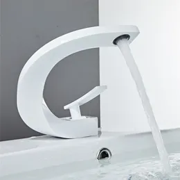 Robinets de lavabo mitigeur de salle de bain moderne robinet de lavabo en laiton mitigeur monotrou grue élégante pour salle de bain