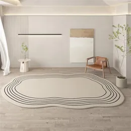 Irregular Round Living Room Carpet Simple Decorative Bedroom Carpets Ins Bedside Rugs Specialshaped Children Room Rug Customize 22265K