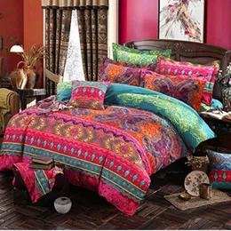 Conjuntos de cama edredom boêmio 3d capa de edredom mandala conjunto de lençol de inverno fronha queen size colcha de cama 230721