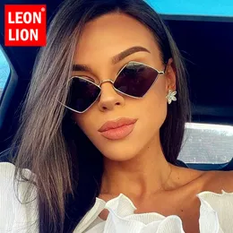 Leonlion Retro Cateye Sunglasses 여성 고급 선글라스 여성 프리즘 빈티지 태양 ​​안경 여성 소형 오큘 로스 데 솔 페미니노