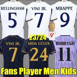 23 24 24 koszulki piłkarskie Bellingham Real Madrids Vini Jr Football Shirt Modric Benzema Rodrgo Bellingham Kroos Camiseta de Futbol Men Men Minform Valverde Tchouameni