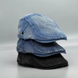 Beretler 2023 Yaz Denim Kot Pailinin Şapkası Boina Gorras Planas Para Hombre Bere Erkek Kadın Bere Homme Sboy Cap