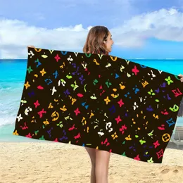 modern letter casual ins style beach towel fashion summer bath towels polyester classic home gift279k