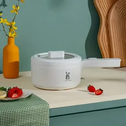 Uppgradera ditt matlagningsspel med detta 2L Multi -Function Electric Hot Pot Rice Cooker - Perfekt för studenter!