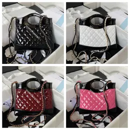 10A canale tote 31bag moda pelle bovina Crossbody Designer Borse pelle verniciata Borsa a tracolla catena ad alta capacità Borse piccola borsa di pelle di pecora Portafoglio messenger