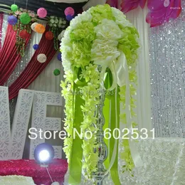 الزهور الزخرفية SPR Road Road Road Lead Simulation Silk Silk Flower Flower Decoration كرات الشموع