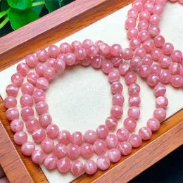 Strand Naturalny czerwony koronkowy agat wielokrągły bransoletka moda Kobiety leczenie biżuterii kamień szlachetny Reiki Energy Holiday Gift 1pcs 6 mm