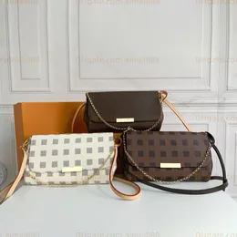 Luxury Handbag Designer Bag Wallet Fashion Handväska Läder Cross Body Bag Womens Bag Composite Shoulder Bag Vintage Brown Black White Plaid Handväska