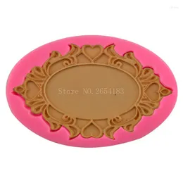 Baking Moulds Mirror & Flower Border Shape Silicone Fondant Soap 3D Cake Mold Cupcake Jelly Candy Chocolate Decoration Tool FQ3200