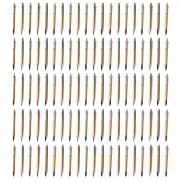 Beyaz kalemler 100 PC/Lot Bambu Beyaz Kalem Kalem İletişim Kalem Ofis Okulu Malzemeleri Kalemler Yazma Malzemeleri Hediyeler 230721