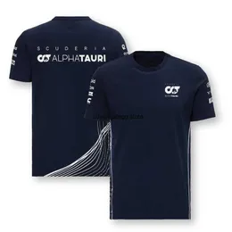 Herr t-shirts 2023 scuderia alpha tauri team t-shirt formel en enhetlig f1 moto cykeltröja t-shirt