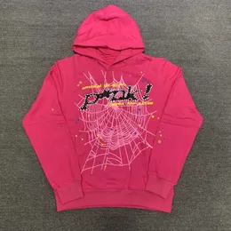 22ss Spider Pink Sp5der Hoodies Young Sweatshirts Streetwear Thug 555555 Angel Hoody Men Women 11 Web Pullover Fast Delivery 23