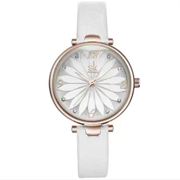 Shengke Brand Casual Simple Fan Quartz Students Watch Life Waterproof Diamond Marker 30MM Diameter Womens Watches 8047237e