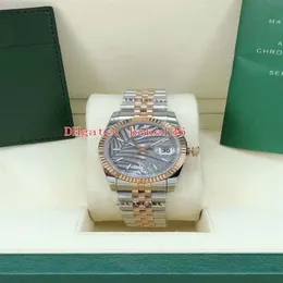 Mode Armbanduhren Herrenuhren 126231 36mm Silber Palmblatt Zifferblatt Roségold Zwei Töne Jubiläumsarmband 2813 Uhrwerk Automatik ME251G