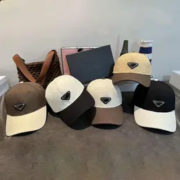 Gorras de béisbol clásicas Gorra de verano de diseñador Sombreros casuales para mujer Hombre Costura 5 colores