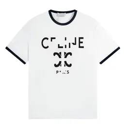 C Lüks Gömlek Tasarımcı Erkek Tişörtleri Bayanlar Yuvarlak Boyun Markası Kısa Kollu Tasarımcılar Mektuplar Solid Polos Karikatür Yaz Giyim CXD2307245
