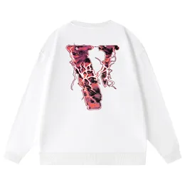 VLONE Pullover Mannen en vrouwen "V" Konijn Letter Print Trui Modetrend Hiphop Casual Merk Top Mannen Luxe Kleding Straat Top Kwaliteit Katoen Sweatshirt VL117