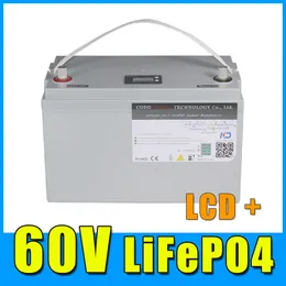 60 V 30AH LifePo4 Bateria 60 V 2000 W 3000W Elektryczna hulajnot rowerowa Wodoodporna akumulator LCD