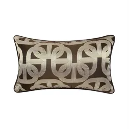 Współczesny miękki brązowy łańcuch elipse talia poduszka poduszka 30x50 cm dom Deco sofa krzesło samochodowe Lędźnie Life Cushion Cover Sprzedaj przez 289R