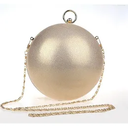 イブニングバッグデザインファッションパールボールシェイプかわいいゴールドシルバーパティラウンドグローブハンドバッグショルダーバッグ女性財布